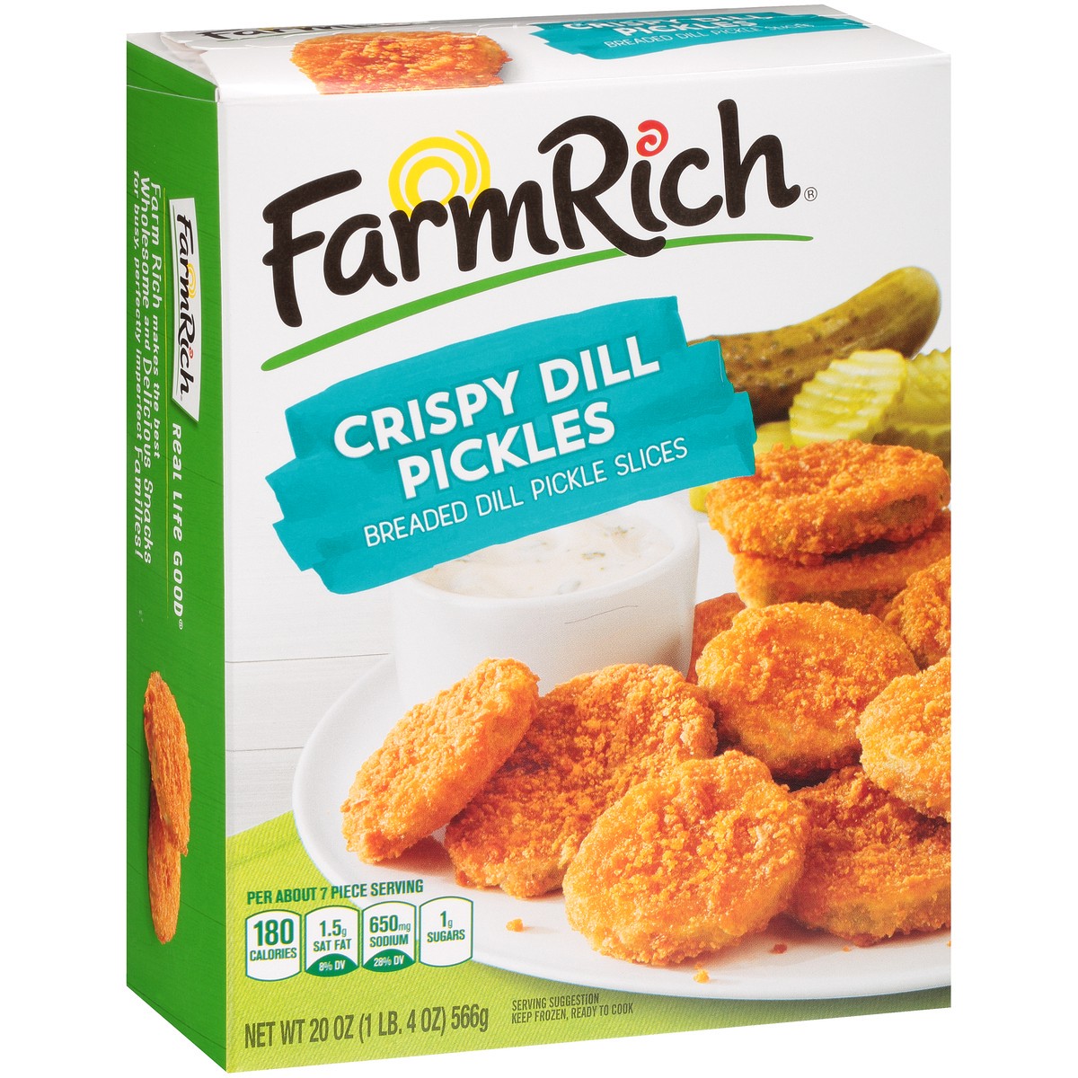 slide 10 of 14, Farm Rich Crispy Dill Pickles 20 oz. Box, 20 oz