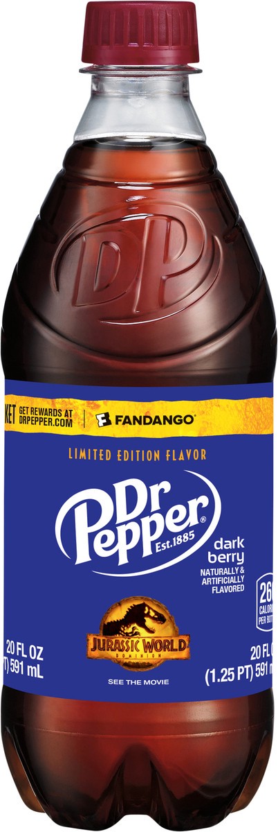 slide 4 of 7, Dr Pepper Dark Berry Soda, 20 Fl Oz Bottle, 20 fl oz