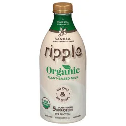 Ripple Organic Plant-Based Vanilla Milk 48 fl oz