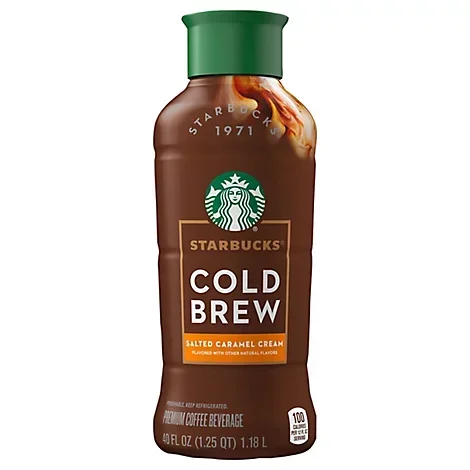 slide 1 of 1, Starbucks Cold Brew Salted Caramel Cream Premium Coffee Beverage 40 Fl Oz - 40 FZ, 40 fl oz