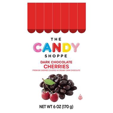 slide 1 of 1, Hy-Vee Candyshoppe Dark Chocolate Cherries, 6 oz