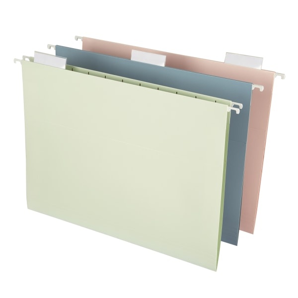 slide 1 of 4, Office Depot Fashion Hanging File Folders, Letter Size, Assorted Colors, Pack Of 6 Folders, 6 ct