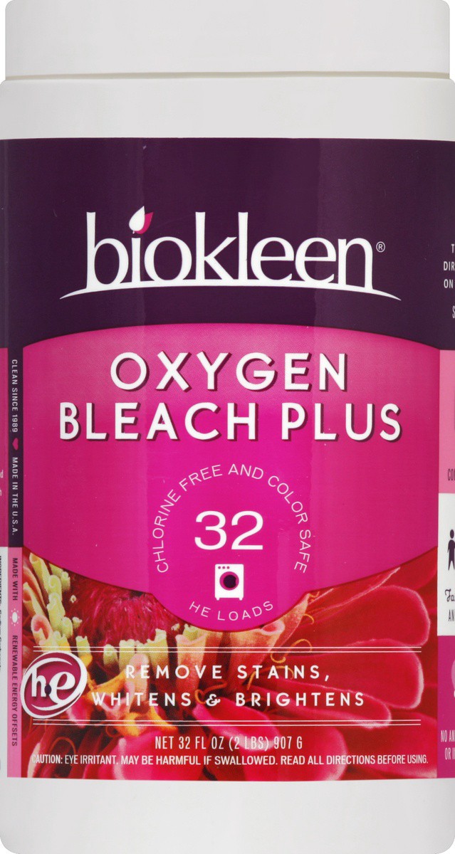 slide 2 of 3, Biokleen Bio Kleen Laundry Powder, Oxygen Bleach Plus, 32 oz