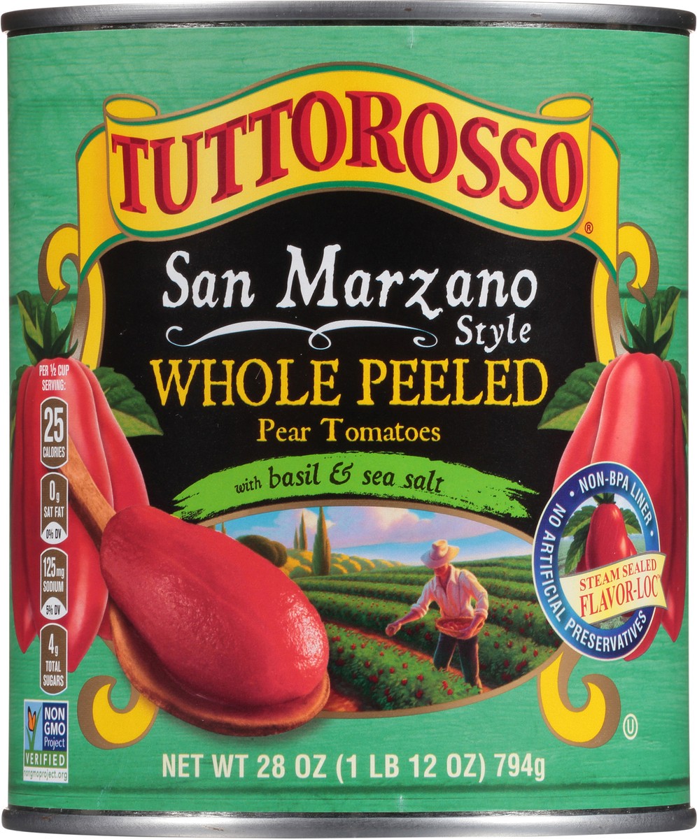 slide 7 of 7, Tuttorosso San Marzano Whole Peeled Sea Salt Tomatoes, 28 oz