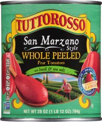Tuttorosso San Marzano Whole Peeled Sea Salt Tomatoes