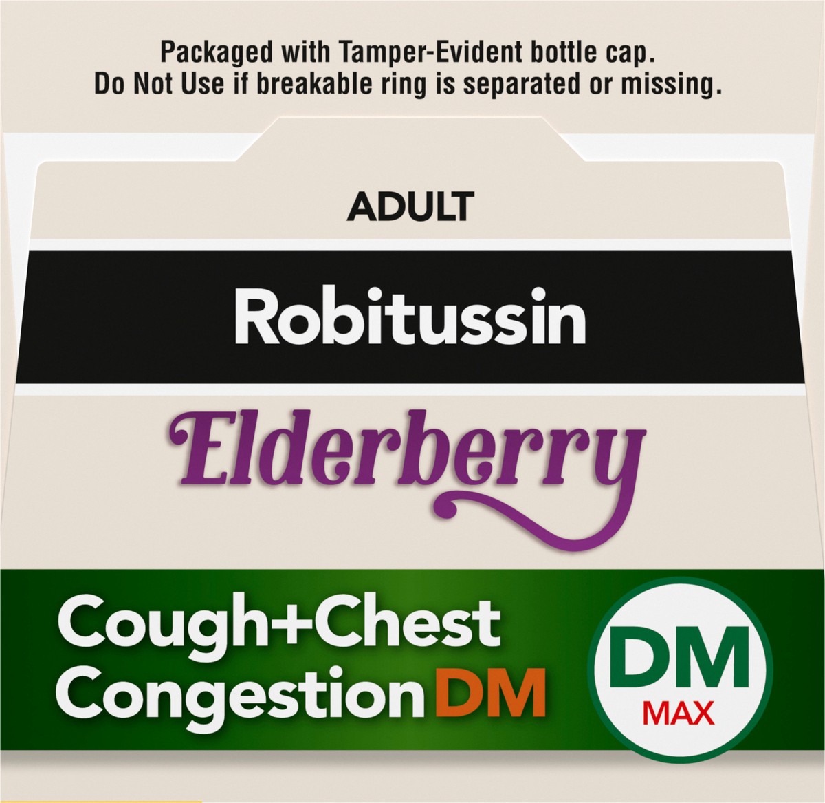 slide 2 of 13, Robitussin Maximum Strength Elderberry Cough + Chest Congestion DM, Non Drowsy Liquid Cough Suppressant for Adults - 8 Fl Oz, 8 fl oz