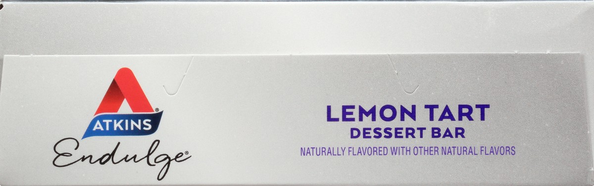 slide 9 of 9, Atkins Lemon Tart Endulge Treat Bar 5Ct, 6 oz