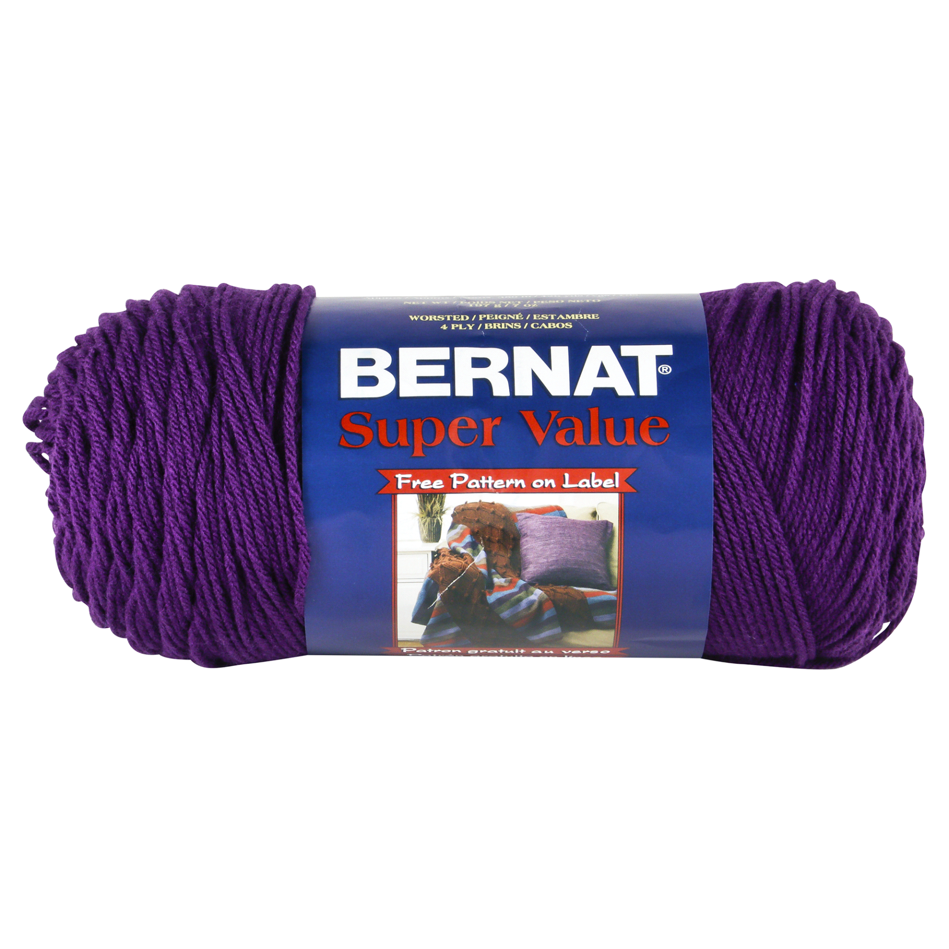 Bernat Super Value Yarn - Mulberry 1 ct