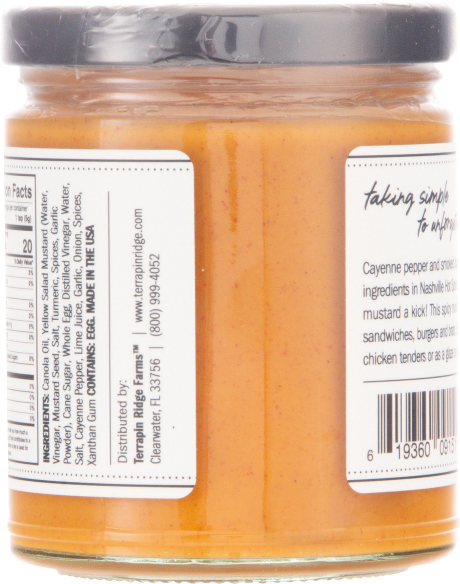 slide 6 of 13, Terrapin Ridge Nashville Hot Spice Mustard, 8.25 oz