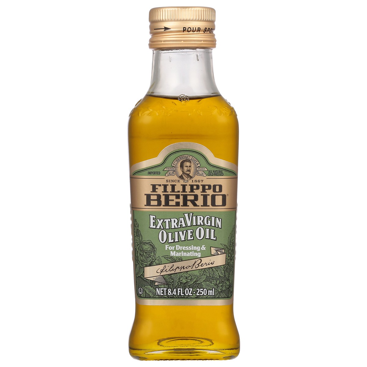 slide 1 of 9, Filippo Berio Olive Oil, Extra Virgin, 8.4 oz