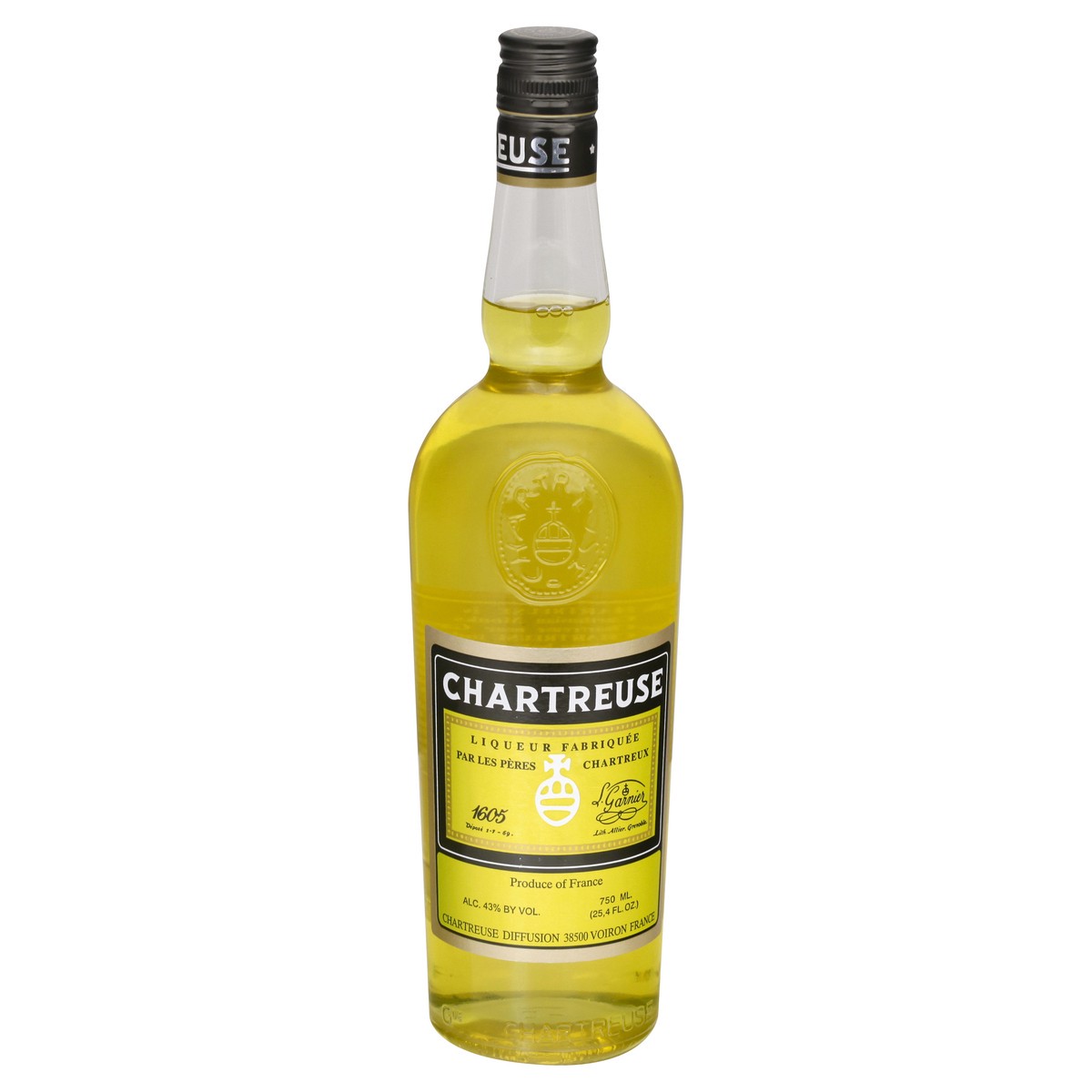 slide 1 of 1, Chartreuse Yellow Liqueur, 750 ml