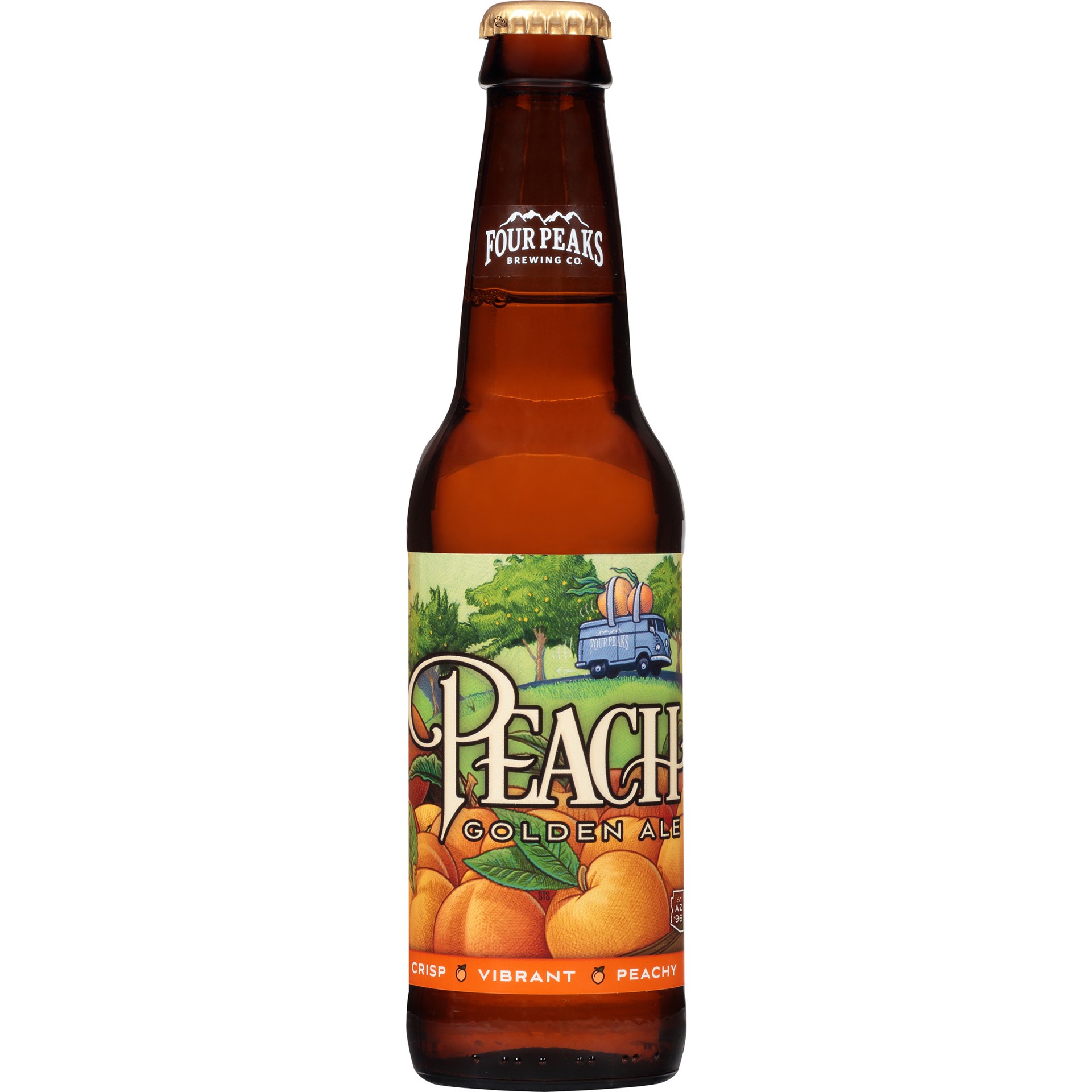 slide 2 of 4, Four Peaks Peach Golden Ale, 12 fl. oz. Bottle, 12 fl oz