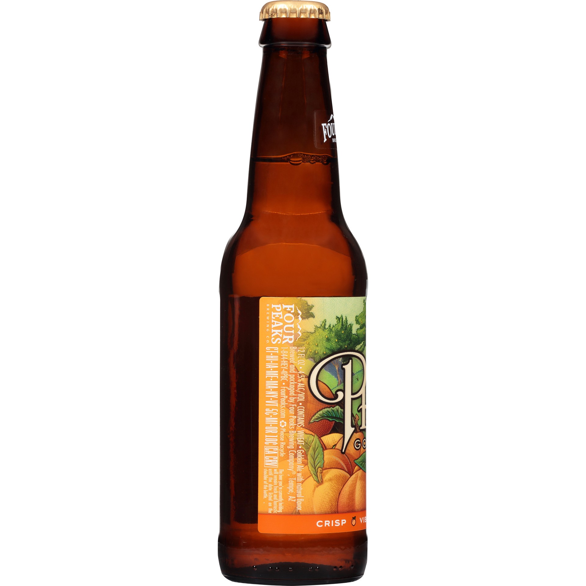 slide 3 of 4, Four Peaks Peach Golden Ale, 12 fl. oz. Bottle, 12 fl oz