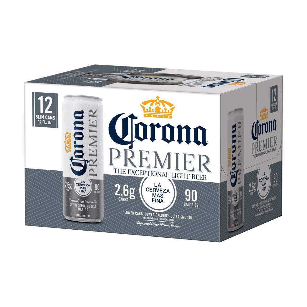 slide 79 of 85, Corona Premier Mexican Lager Import Light Beer, 12 pk 12 fl oz Cans, 4.0% ABV, 144 fl oz