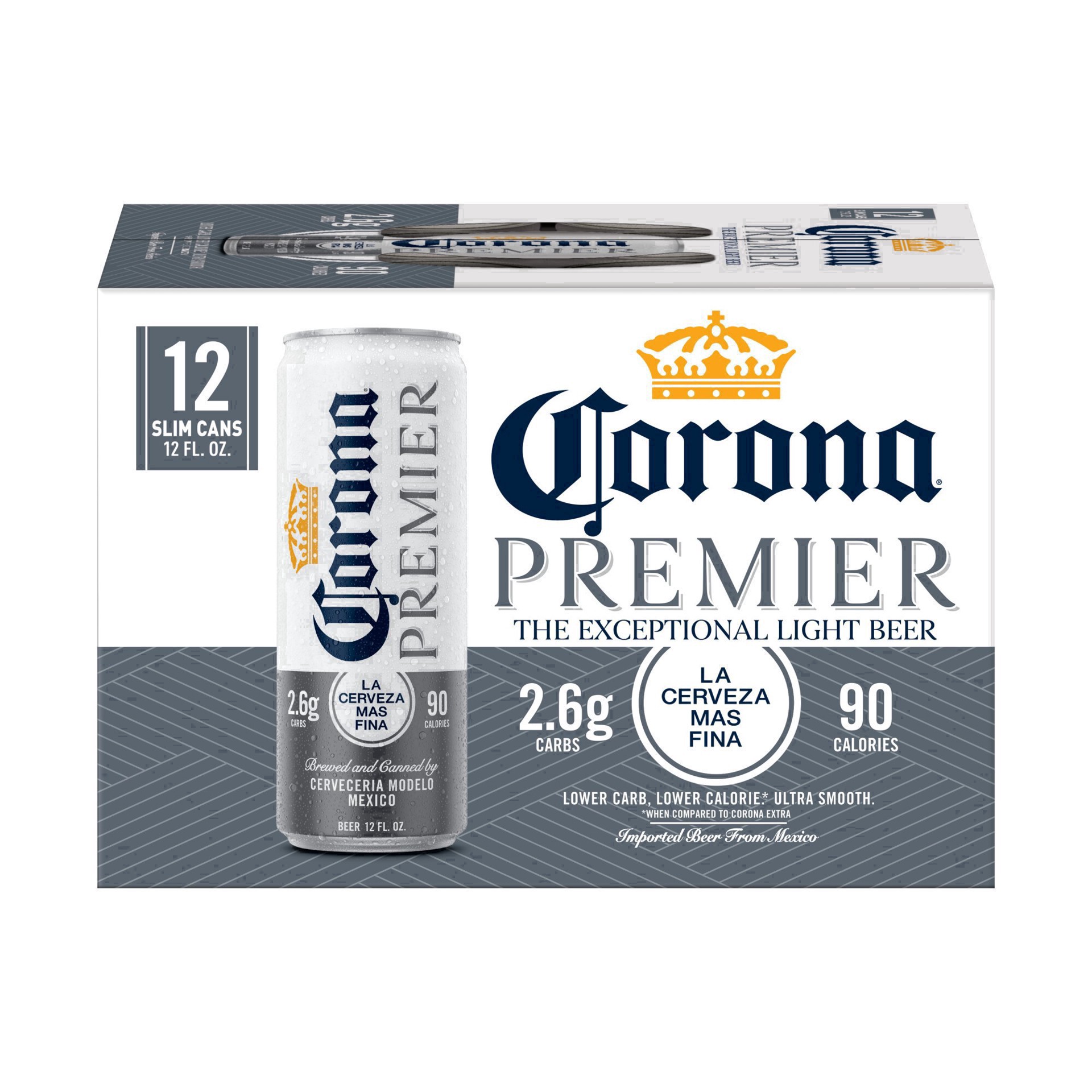 slide 18 of 85, Corona Premier Mexican Lager Import Light Beer, 12 pk 12 fl oz Cans, 4.0% ABV, 144 fl oz