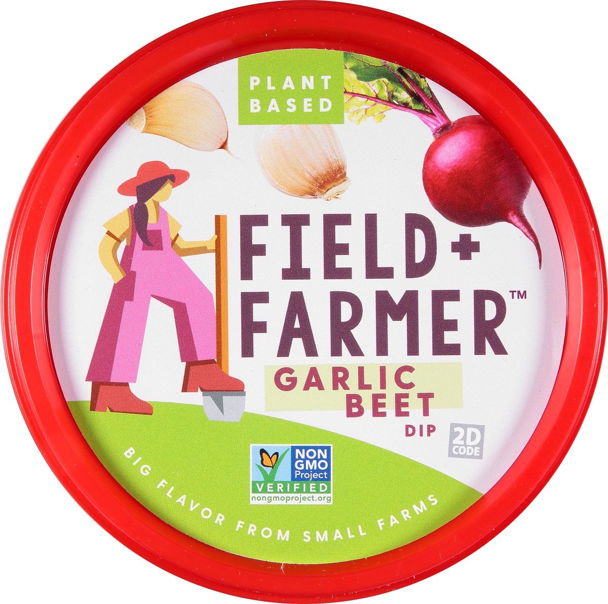 slide 13 of 13, Field + Farmer Garlic Beet Dip 8 oz, 8 oz