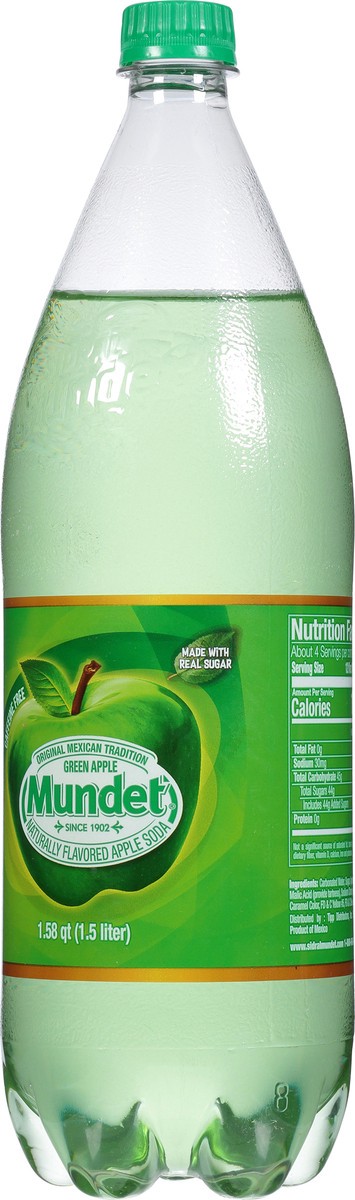 slide 10 of 11, Mundet Green Apple Soda - 1.58 qt, 1.58 qt