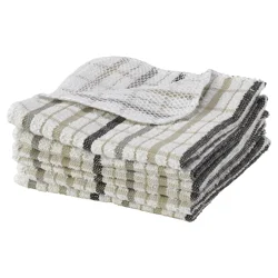 Fresh & Simple Scrubber Cloth, Black/Taupe/Grey