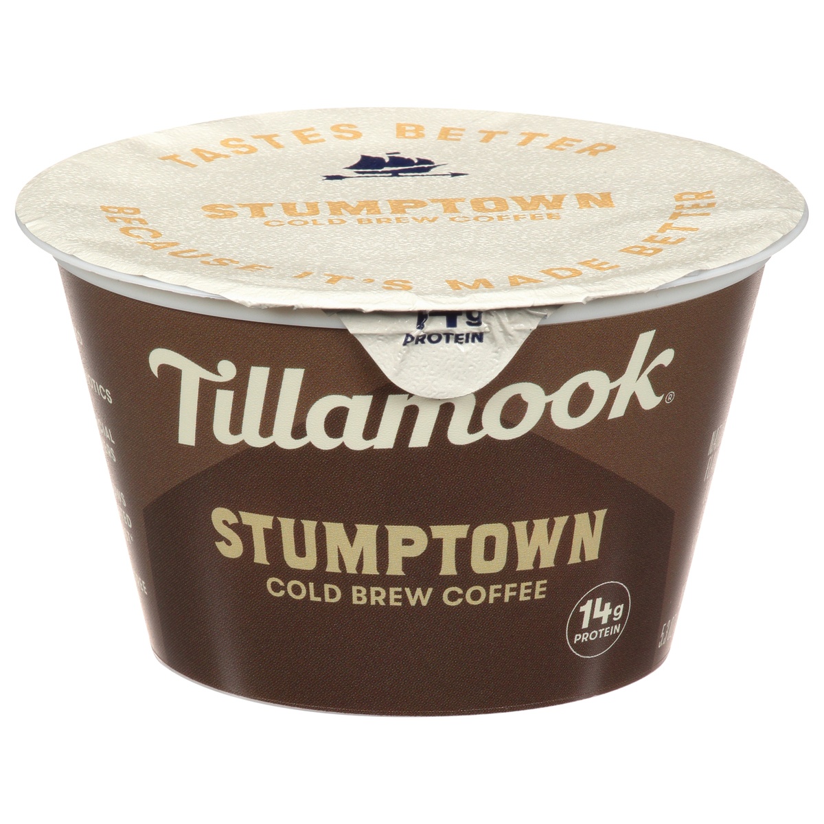 slide 1 of 9, Tillamook Stumptown Lowfat Greek Cold Brew Coffee Yogurt 5.3 oz, 