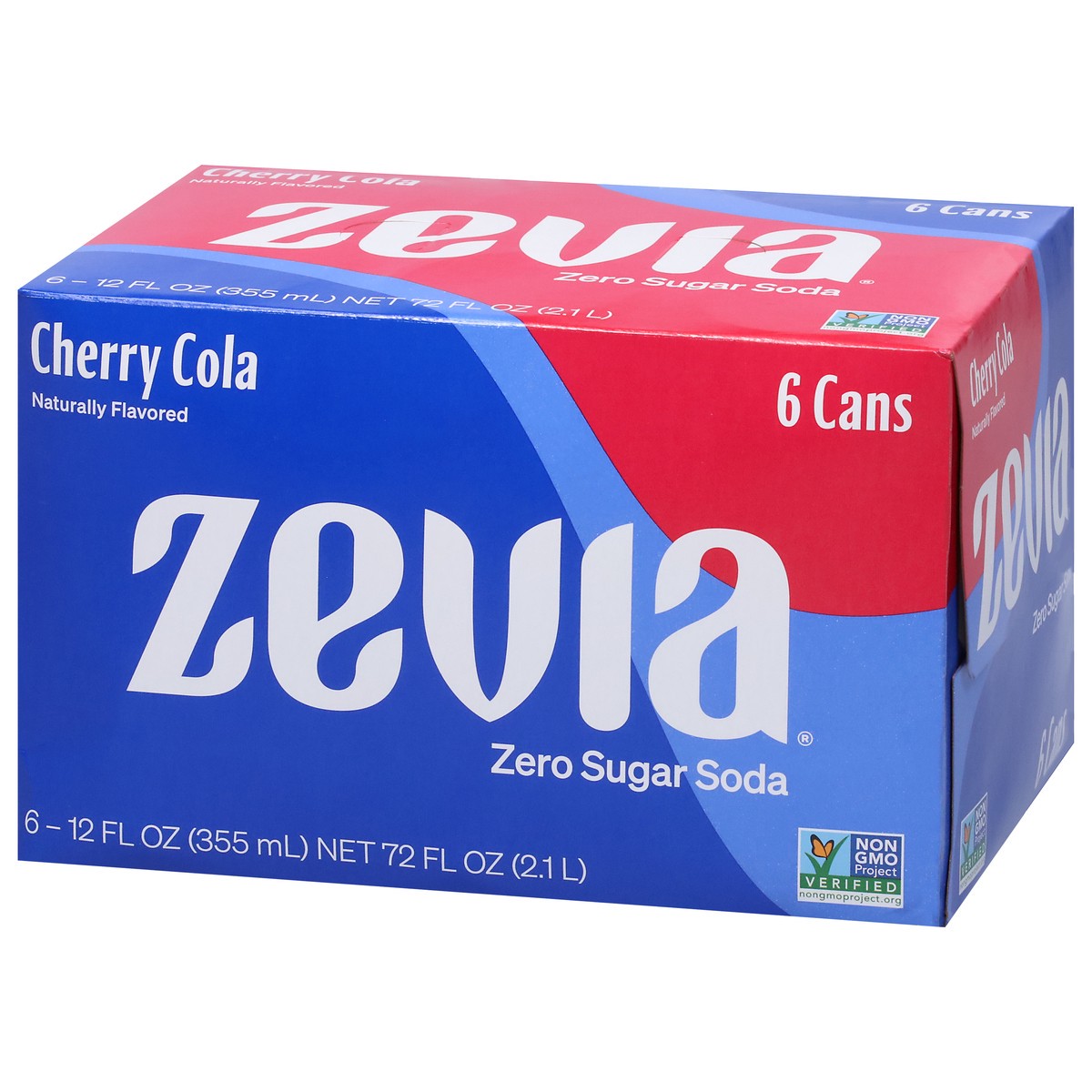 slide 4 of 9, Zevia Zero Sugar Cherry Cola Soda 6 - 12 fl oz Cans, 6 ct; 12 oz