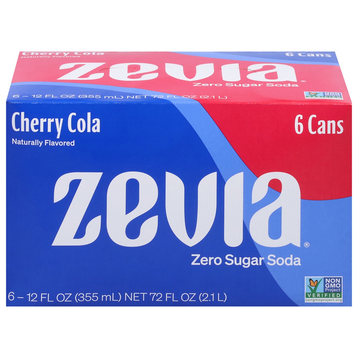 slide 1 of 9, Zevia Zero Sugar Cherry Cola Soda 6 - 12 fl oz Cans, 6 ct; 12 oz