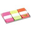 slide 13 of 17, 3M Post-it Tabs, 1 inch Solid, Pink, Green, Orange, 22/Color, 66/Dispenser, 1 ct