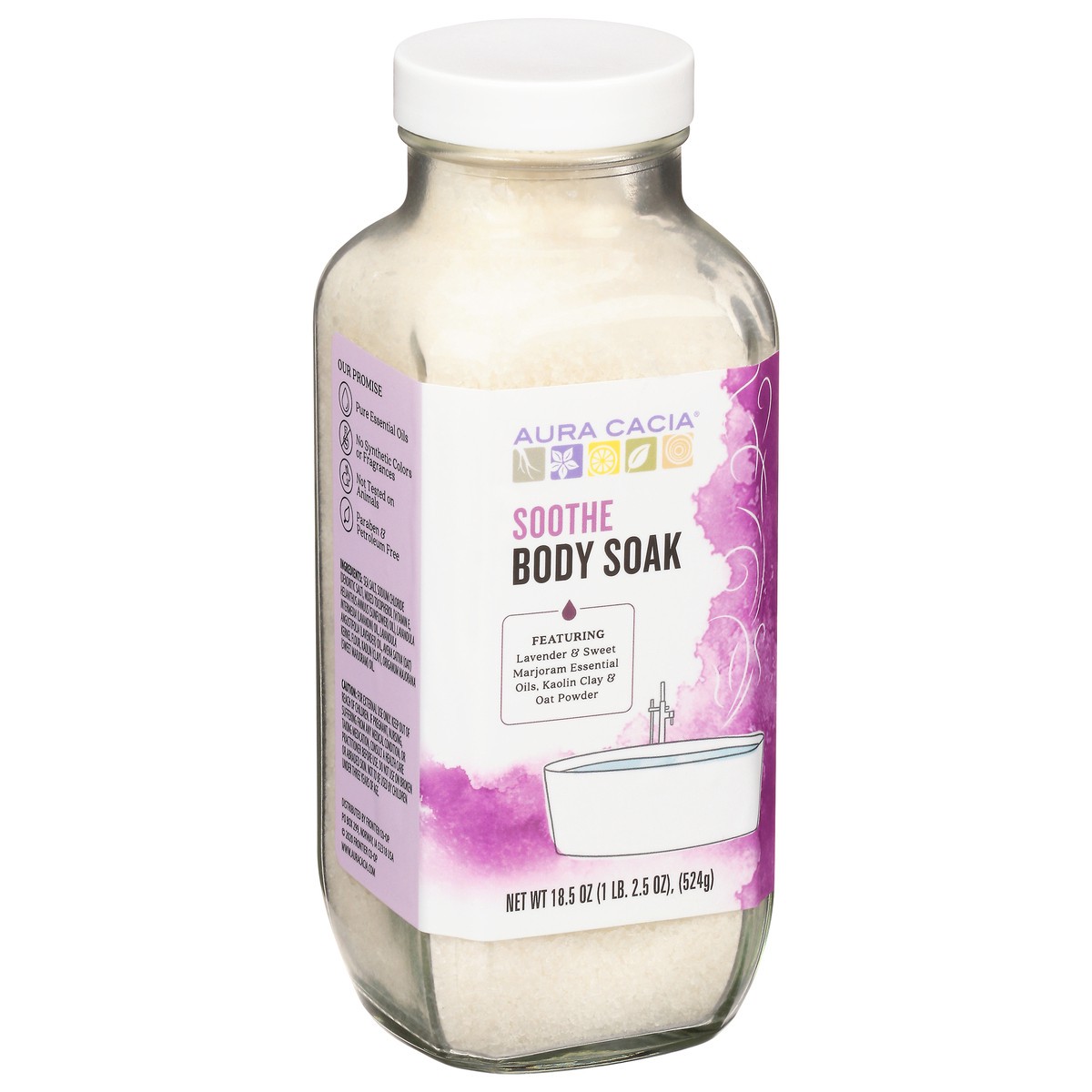 slide 2 of 9, Aura Cacia Frontier Co-Op Aura Cacia Body Soak, Soothe, 18.5 oz