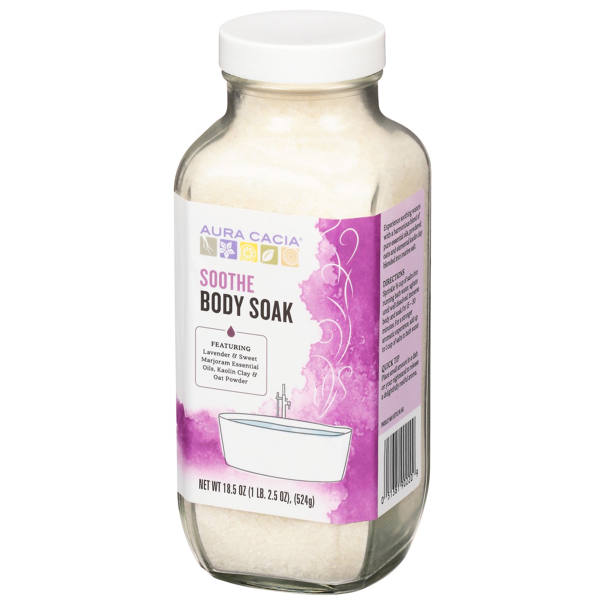 slide 3 of 9, Aura Cacia Frontier Co-Op Aura Cacia Body Soak, Soothe, 18.5 oz