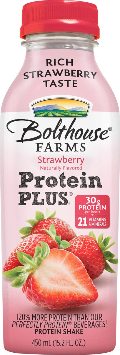 slide 3 of 5, Bolthouse Farms Strawberry Protein Plus, 15.2 fl oz