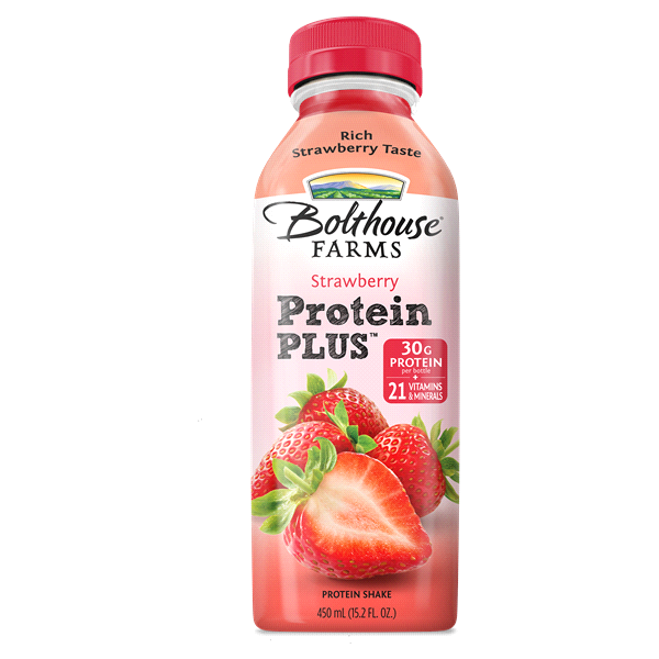 slide 1 of 5, Bolthouse Farms Strawberry Protein Plus, 15.2 fl oz