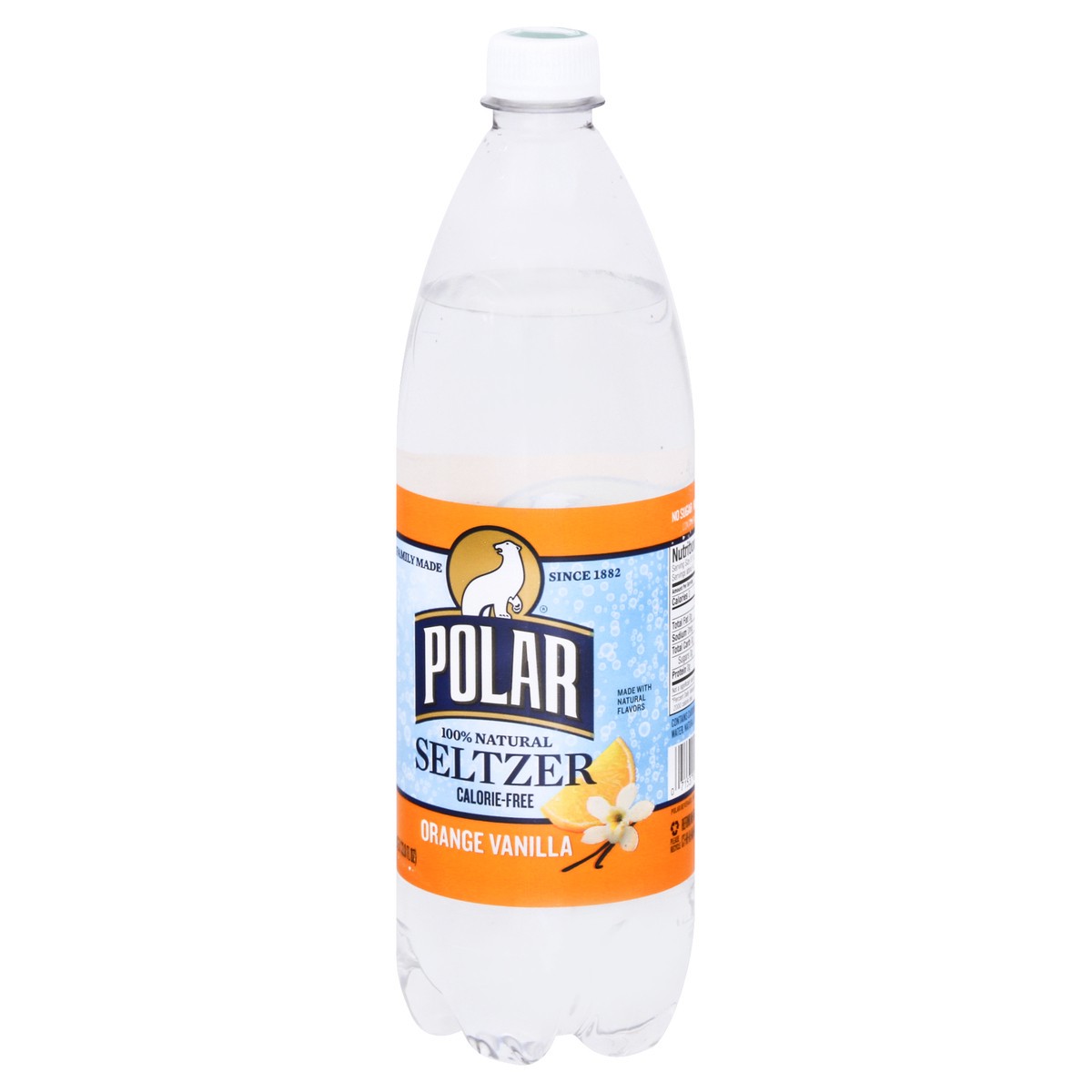 slide 8 of 11, Polar Orange Vanilla Seltzer 1 lt, 1 l