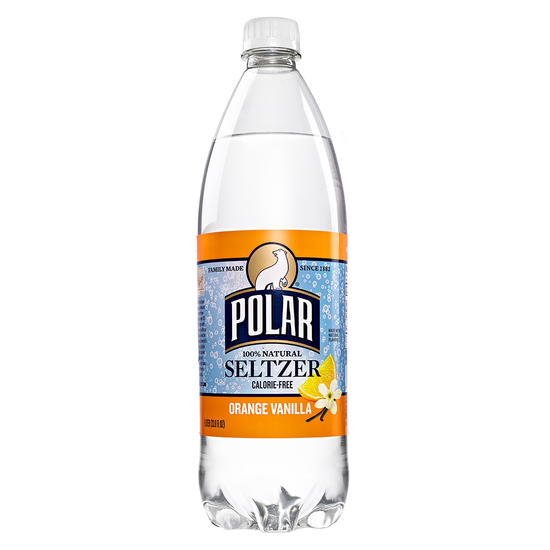 slide 1 of 11, Polar Orange Vanilla Seltzer 1 lt, 1 l