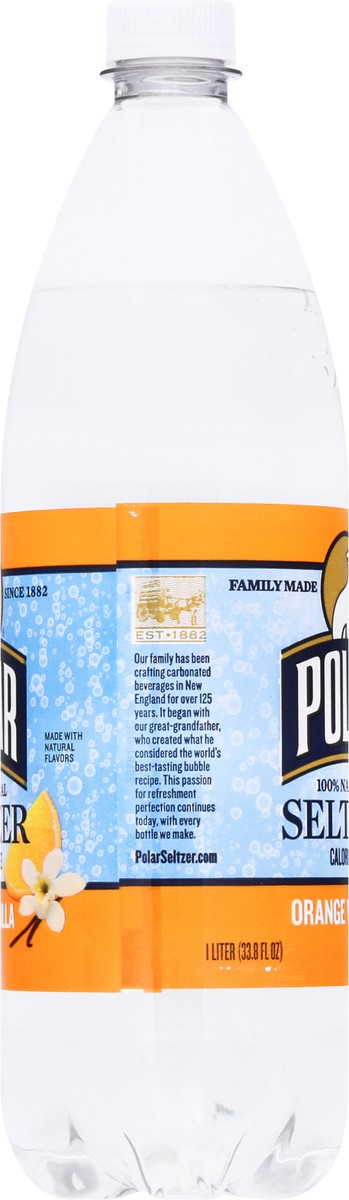 slide 10 of 11, Polar Orange Vanilla Seltzer 1 lt, 1 l