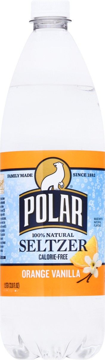 slide 11 of 11, Polar Orange Vanilla Seltzer 1 lt, 1 l