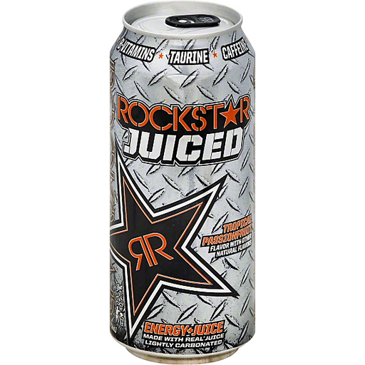 slide 2 of 2, Rockstar Juiced Tropical Passion Fruit Energy Drink, 16 fl oz