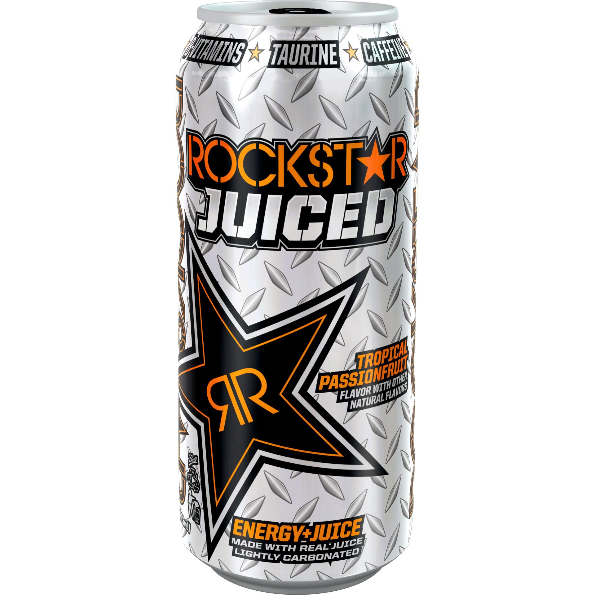 slide 1 of 4, Rockstar Juiced Tropical Passion Fruit 16 Fluid Ounces Can Single, 16 fl oz