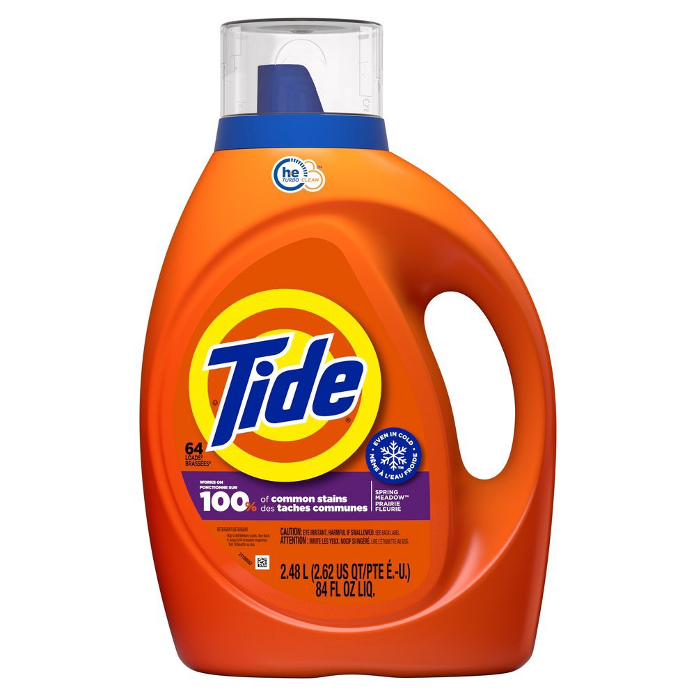 slide 1 of 1, Tide Liquid Laundry Detergent, Spring Meadow Scent, 64 Loads, 80 fl oz, 80 fl oz