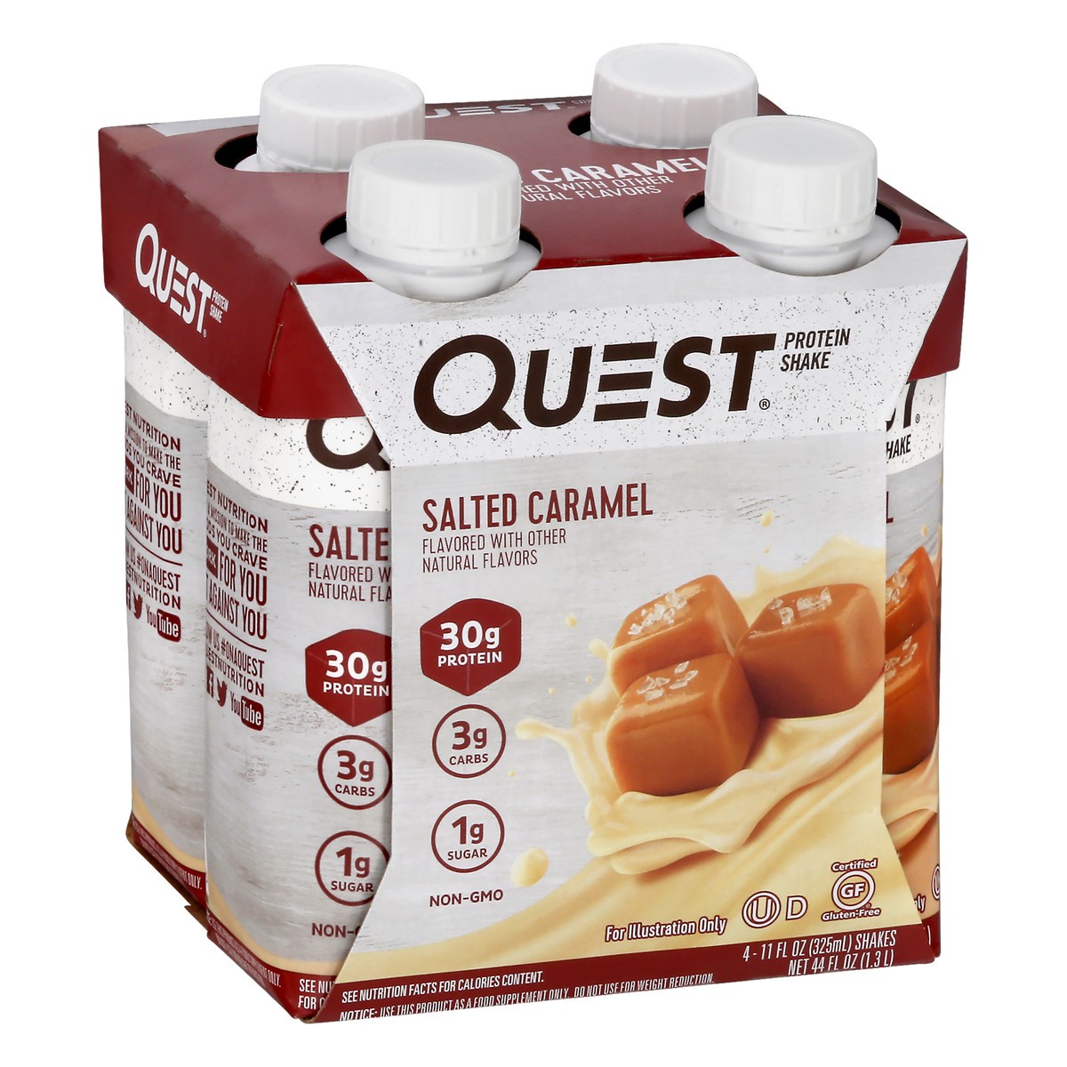 slide 5 of 9, Quest Protein Shake, Salted Caramel, 4 ct