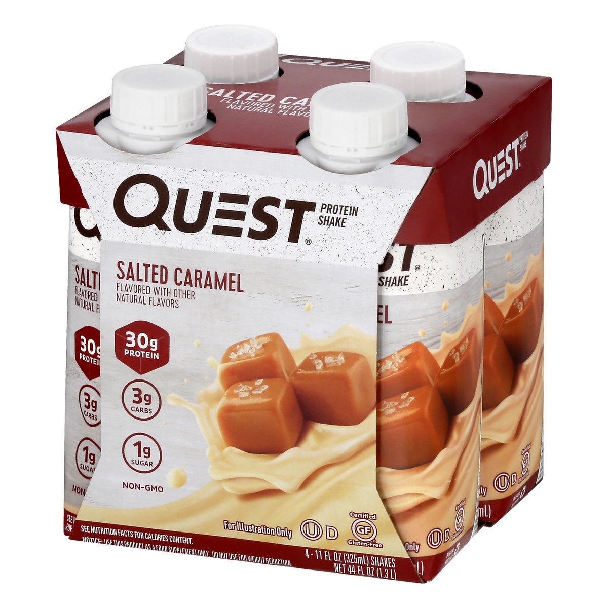 slide 6 of 9, Quest Protein Shake, Salted Caramel, 4 ct