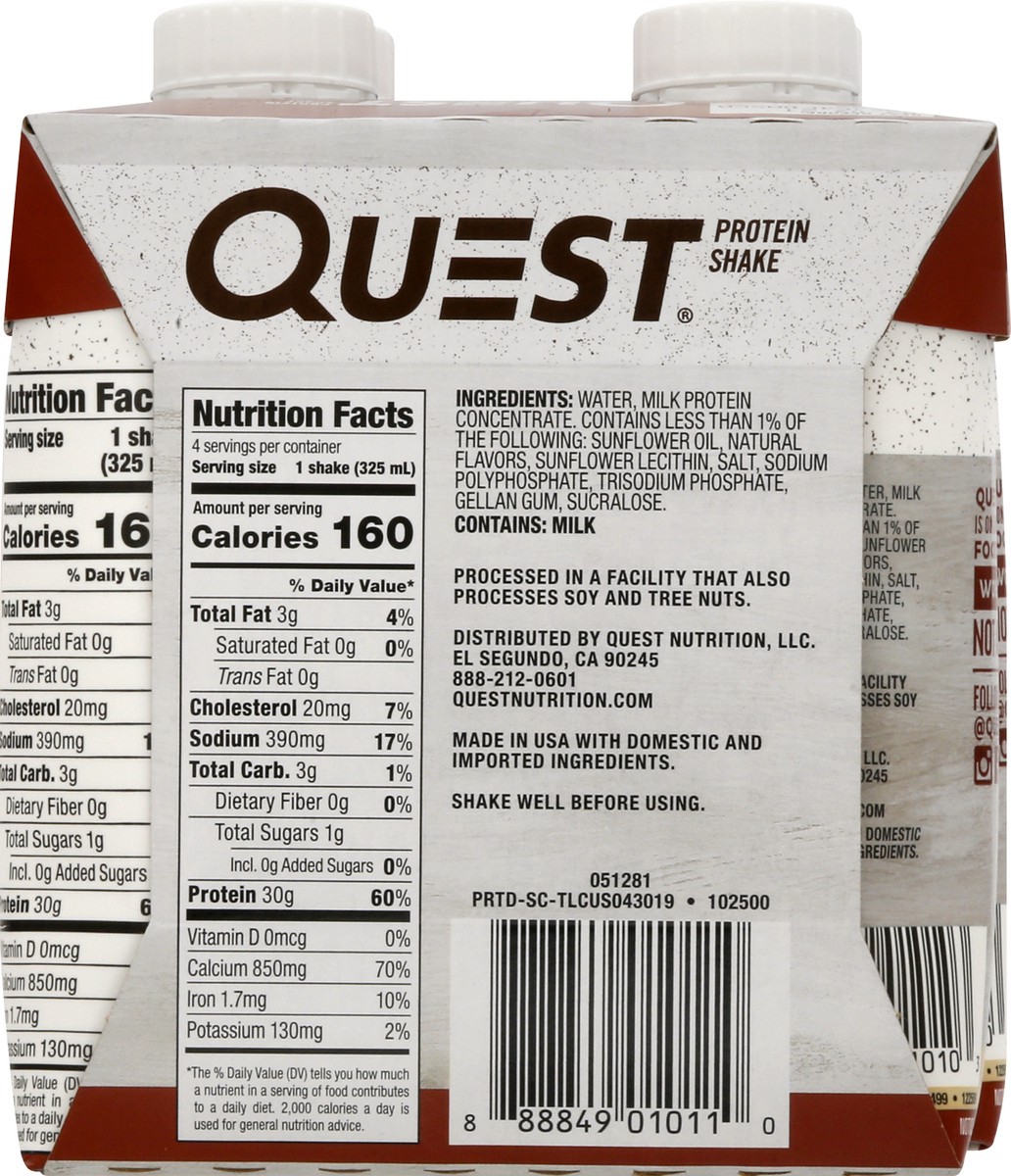 slide 2 of 9, Quest Protein Shake, Salted Caramel, 4 ct