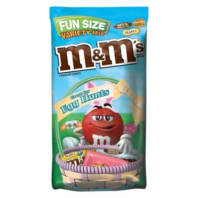 slide 1 of 1, M&M's Chocolate Candies Easter Egg Hunt Fun Size Variety Mix Bag, 32.9 oz