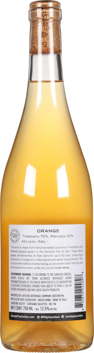 slide 7 of 9, 90+ Cellars Italia Lot 215 Vino Bianco Orange White Wine 750 ml, 750 ml