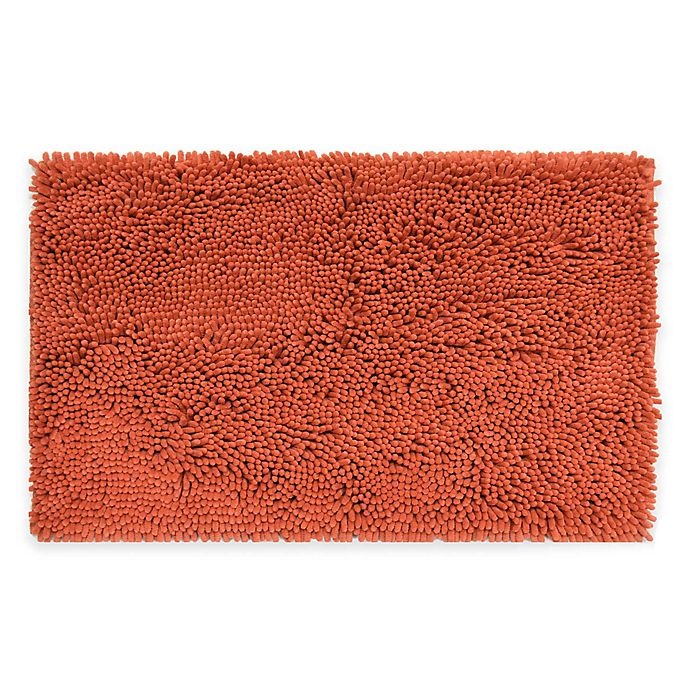slide 1 of 1, Home Dynamix Super Sponge Bath Mat - Coral, 17 in x 24 in