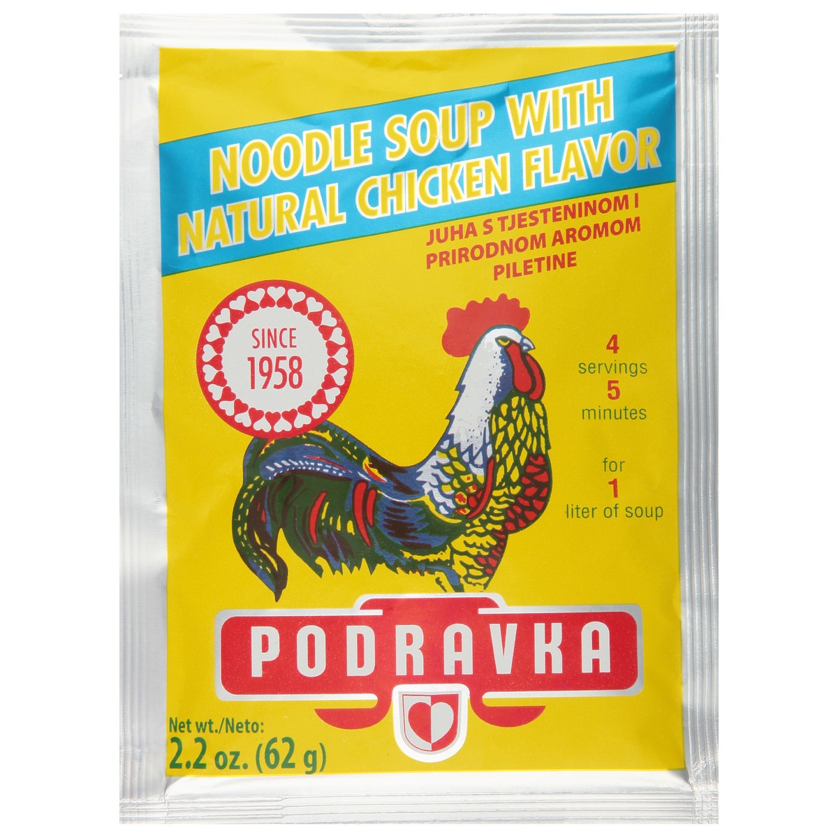 slide 1 of 9, Podravka with Natural Chicken Flavor Noodle Soup 2.2 oz, 2.2 oz