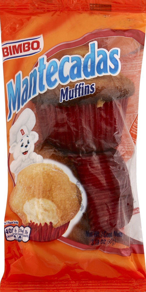 slide 5 of 5, Bimbo Mantecadas Vanilla Muffins, Twin Pack, 3.70 Ounces, 1 ct