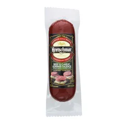 Kretschmar Premium Deli Beef & Garlic Smoked Summer Sausage - 14 Oz