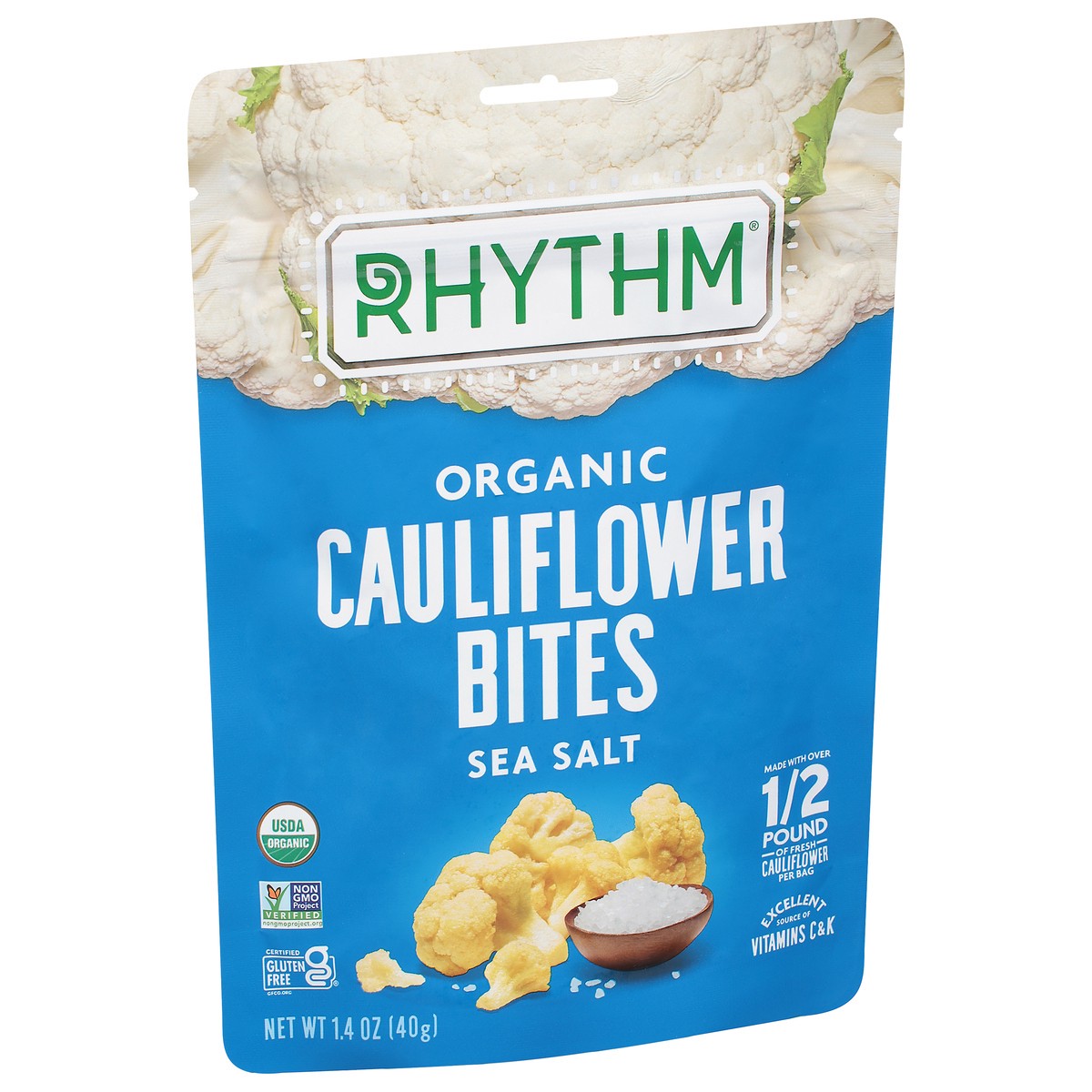 slide 5 of 9, Rhythm Organic Sea Salt Cauliflower Bites 1.4 oz, 1.4 oz