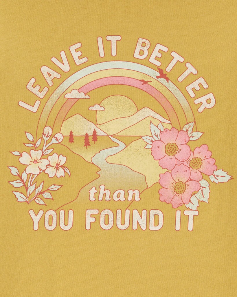 slide 2 of 2, Oshkosh Kid Rainbow Graphic Tee Yellow XS, 1 ct