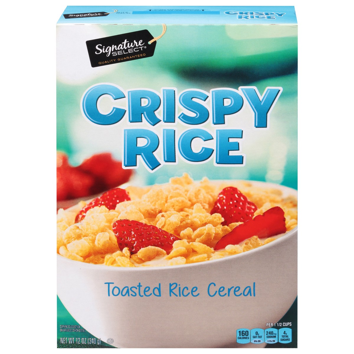 slide 1 of 4, Signature Select Toasted Rice Crispy Rice Cereal 12 oz, 