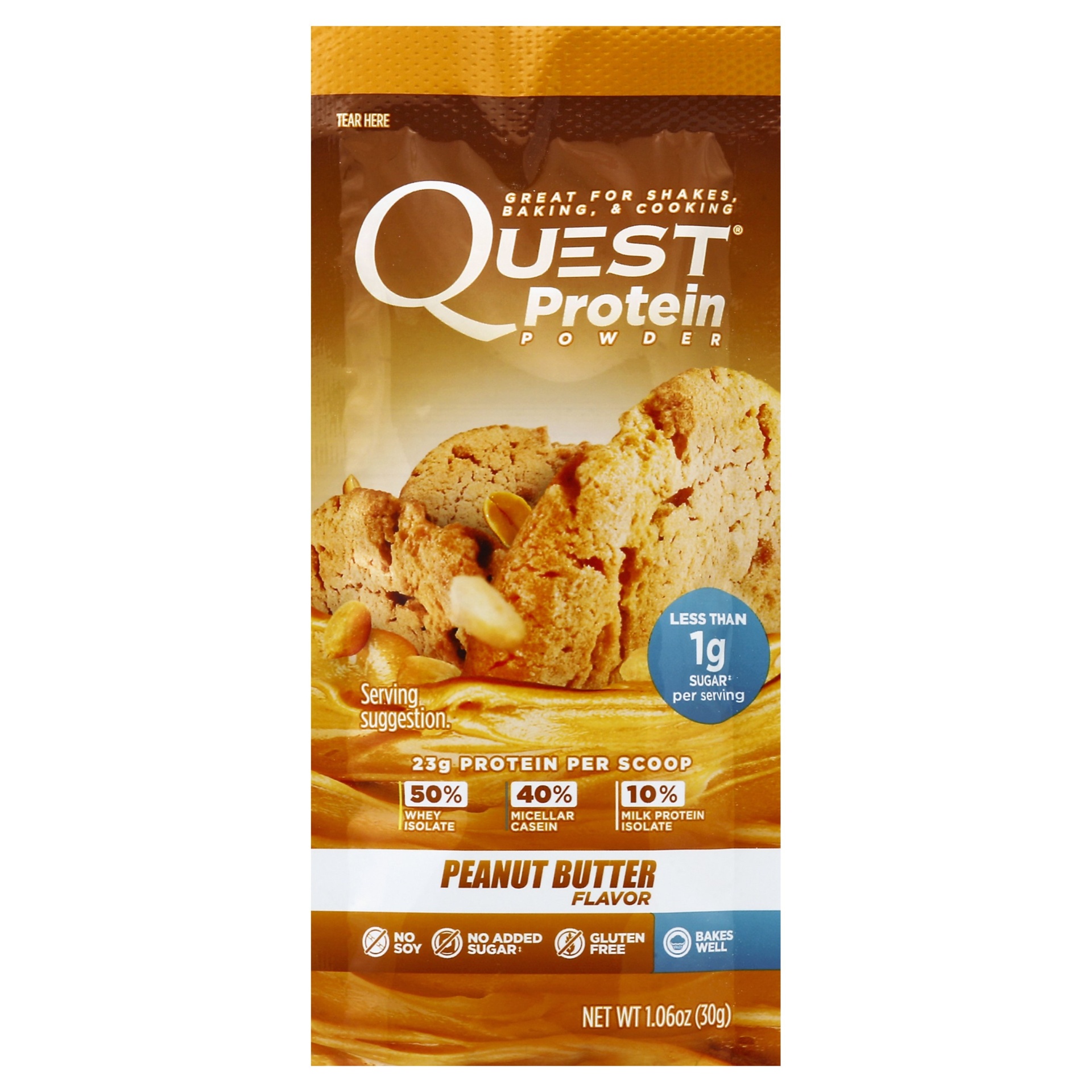 slide 1 of 1, Quest Protein Powder - Peanut Butter, 1.06 oz